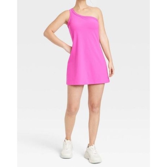 all in motion Dresses & Skirts - All in Motion Womens One Shoulder Exercise Dress Pink Medium  Sporty